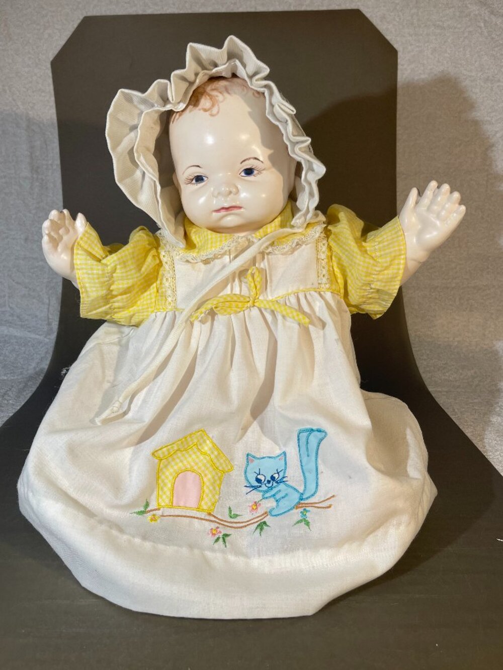 Ceramic Doll 13" with Clothes (inv#2140)